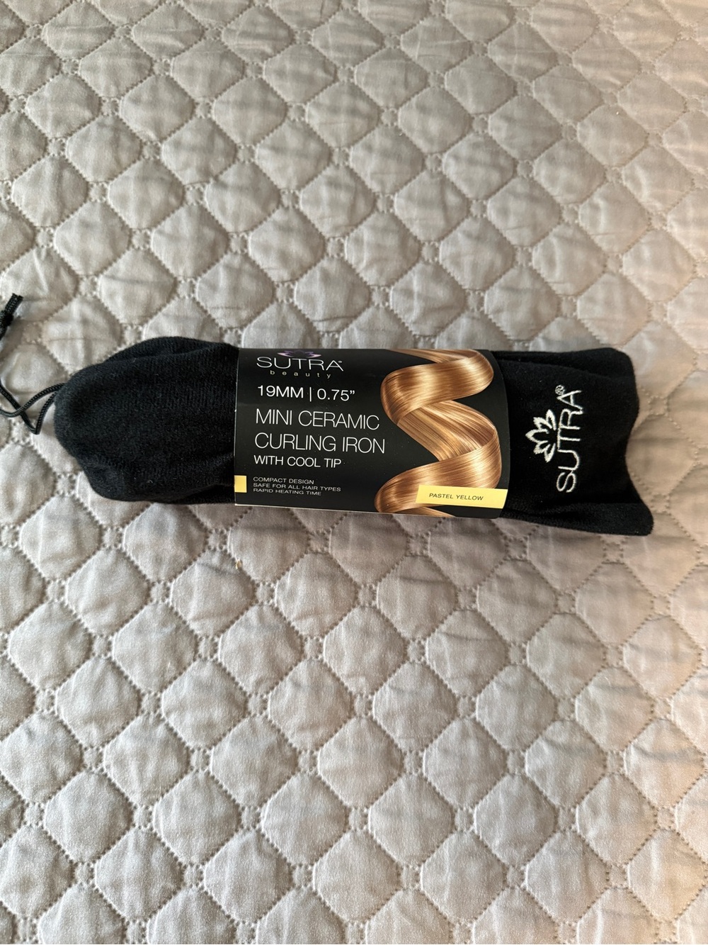 SUTRA Beauty Mini Ceramic Curling Iron 19MM 0.75” Travel Size Dual Voltage NEW
